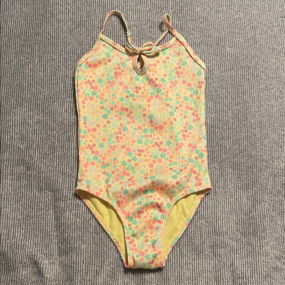 Wave Zone Kids Floral One Piece Swimsuit